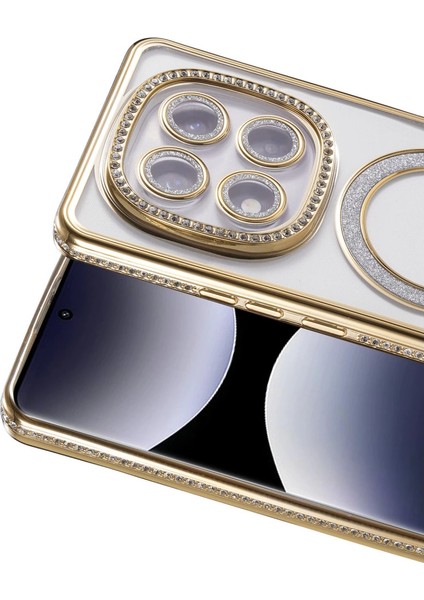 Xiaomi Redmi Note 14 Pro 5g Joke Simli Magneticsafe Kılıf - Gold fiyatları