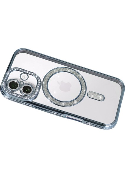 Apple Iphone 17 Joke Simli Magneticsafe Kılıf - Mavi modelleri