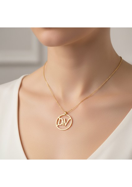 8 Ayar Altın Kolye Ucu D&v GM11092 0.5 gr