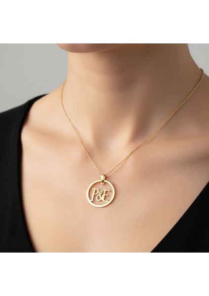 8 Ayar Altın Kolye Ucu E&p GM11265 0.5 gr