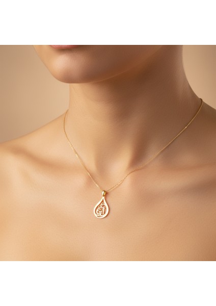 8 Ayar Altın Kolye Ucu E&ı GM11193 1 gr