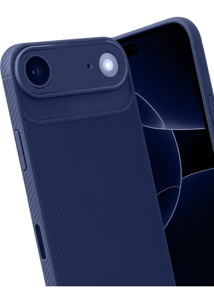 Apple Iphone 17 Air Auto Focus Karbon Kapak - Lacivert modelleri