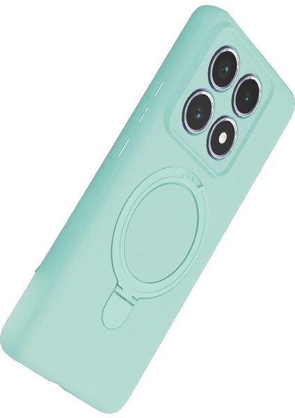 Xiaomi Mi 14T Pro Regal Magsafe Standlı Kapak - Su Yeşili modelleri