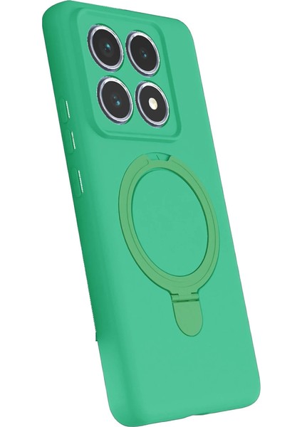 Xiaomi Mi 14T Pro Regal Magsafe Standlı Kapak - Yeşil fiyatları