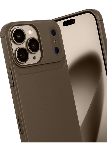 Apple Iphone 17 Pro Max Auto Focus Karbon Kapak - Kahverengi fiyatları