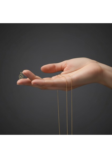 8 Ayar Altın Kolye Ucu D&p GM11021 0.5 gr fiyatları