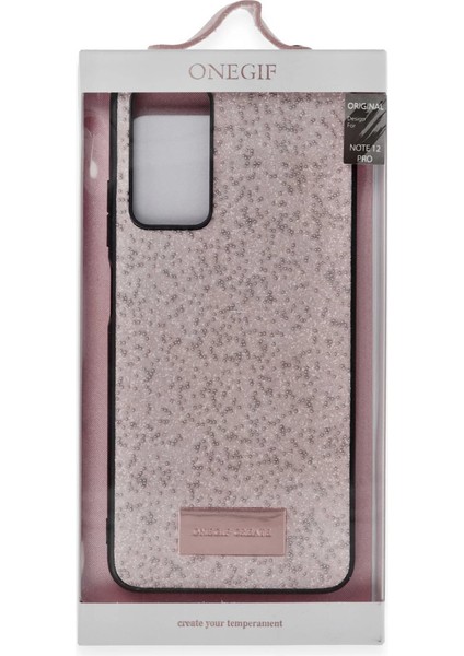 Onegif Xiaomi Redmi Note 12 Pro 4g Bright Simli Kapak - Derin Mor modelleri