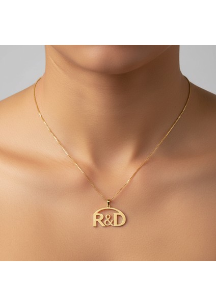 8 Ayar Altın Kolye Ucu D&r GM11048 1 gr