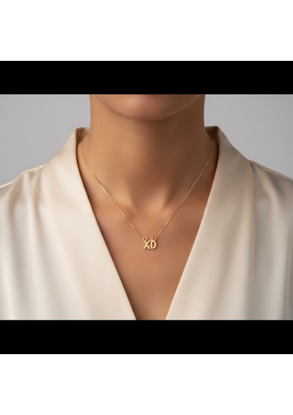 14 Ayar Altın Kolye Ucu D&x GM11119 1 gr