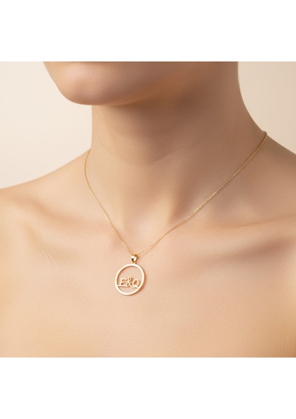 14 Ayar Altın Kolye Ucu E&q GM11283 0.5 gr