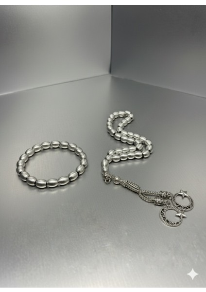 Minimalist Alüminyum Tesbih & Bileklik Set