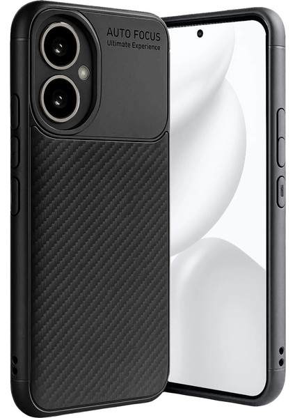 Honor 400 Kılıf Auto Focus Karbon Kapak - Siyah