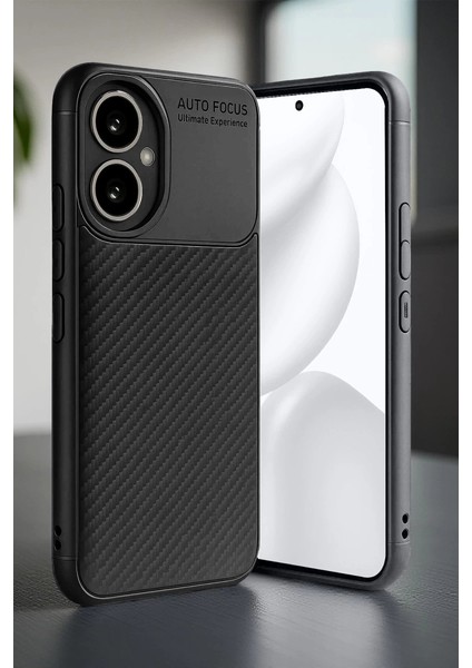 Honor 400 Kılıf Auto Focus Karbon Kapak - Siyah indirimleri