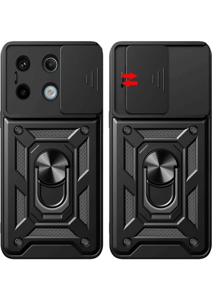 Xiaomi Redmi Note 13 Pro 4g Pars Lens Yüzüklü Silikon - Kırmızı modelleri