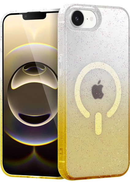 Apple Iphone 16E Pummel Shiny Magsafe Kapak - Gold