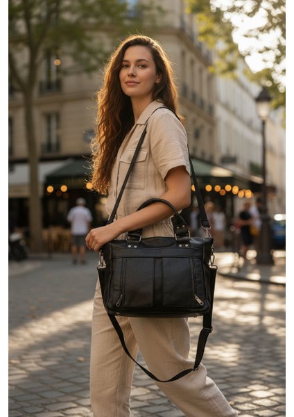 Kadın Askılı Yıkanmış Deri Çok Gözlü Yumuşak Çanta fırsatları