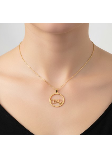 8 Ayar Altın Kolye Ucu E&q GM11282 1 gr