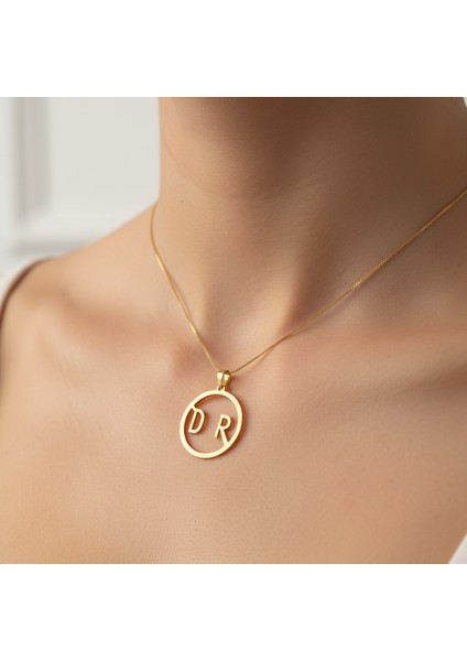 8 Ayar Altın Kolye Ucu D&r GM11037 0.5 gr