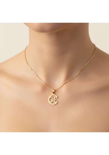 8 Ayar Altın Kolye Ucu E&g GM11157 0.5 gr