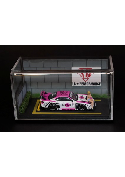 1/64 Parking Lot Diorama Display Case. (Araç Dahil Değildir)