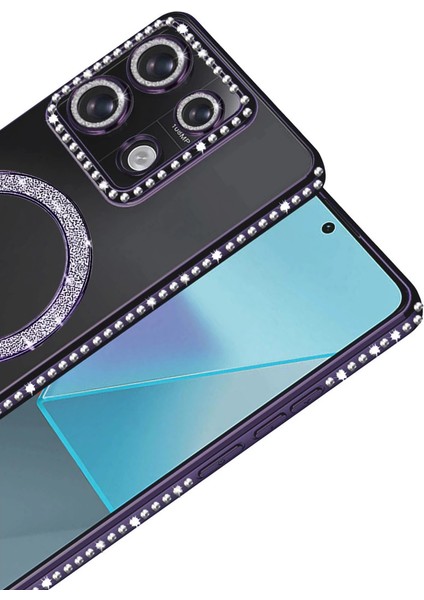 Xiaomi Redmi Note 13 Pro 4g Joke Simli Magneticsafe Kılıf - Derin Mor fiyatları