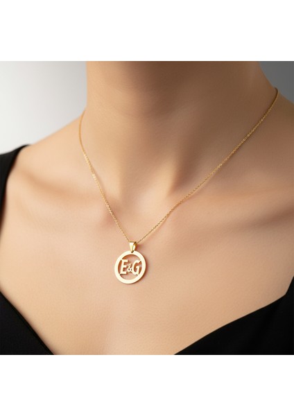 8 Ayar Altın Kolye Ucu E&g GM11163 1 gr