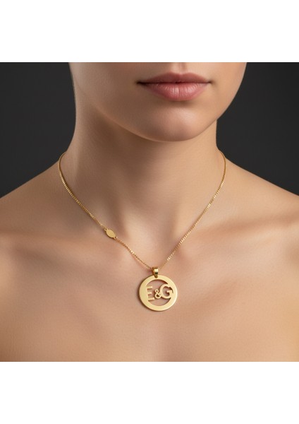 8 Ayar Altın Kolye Ucu E&g GM11169 1 gr