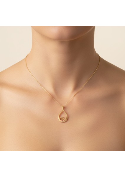 8 Ayar Altın Kolye Ucu E&n GM11240 1 gr