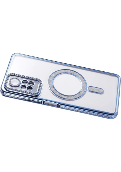 Xiaomi Redmi Note 12 Pro 4g Joke Simli Magneticsafe Kılıf - Mavi fırsatları