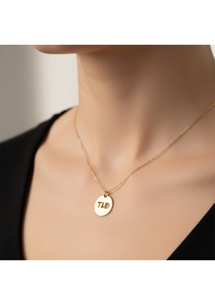 8 Ayar Altın Kolye Ucu D&t GM11068 1 gr