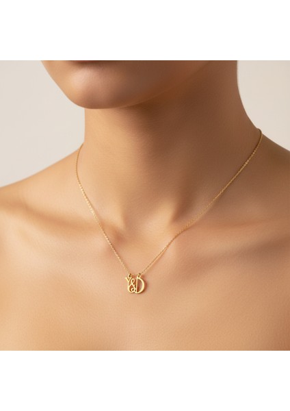 8 Ayar Altın Kolye Ucu D&y GM11125 1 gr