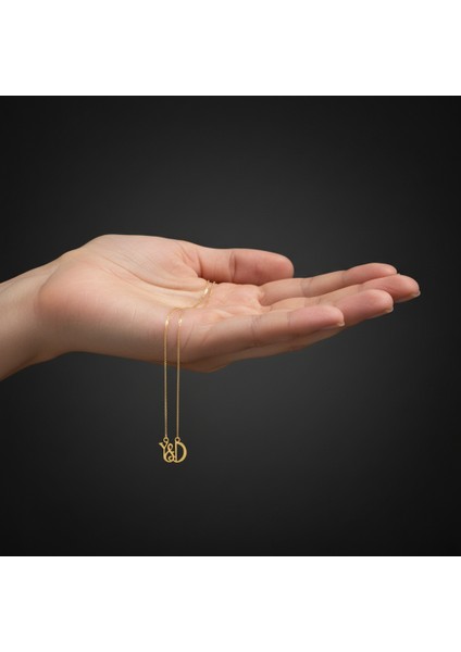 8 Ayar Altın Kolye Ucu D&y GM11125 1 gr fiyatları
