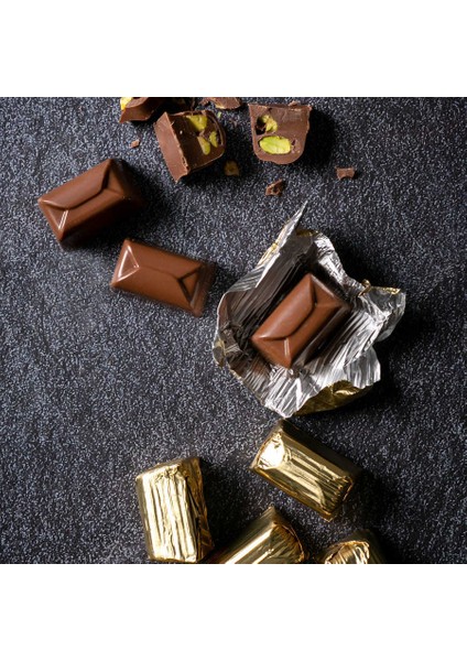 Antep Fıstıklı Zarf Çikolata 450g Asetat Kutu indirimleri