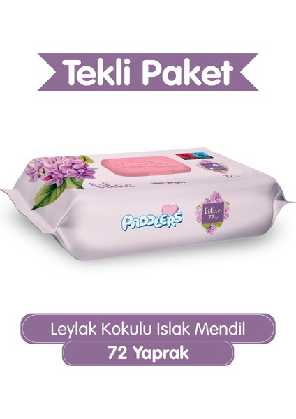 Leylak Kokulu 72'li Islak Mendil