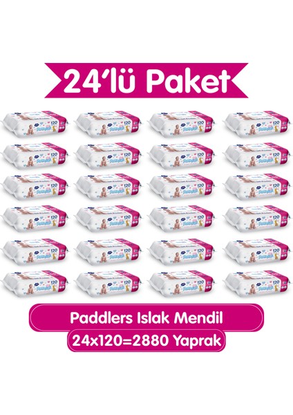Islak Mendil 24X120 Li Koli (2880 Yaprak)