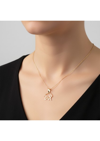 8 Ayar Altın Kolye Ucu D&x GM11117 1 gr