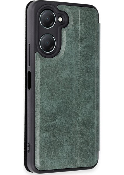 Vivo Y18 Kılıf Flip Cover - Koyu Yeşil fiyatları