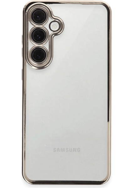 Samsung Galaxy S24 Fe Kılıf Razer Lensli Silikon - Titanyum Gri