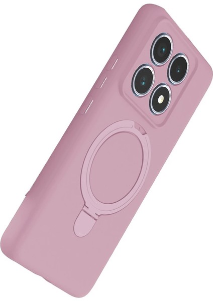 Xiaomi Mi 14T Pro Regal Magsafe Standlı Kapak - Açık Pembe modelleri