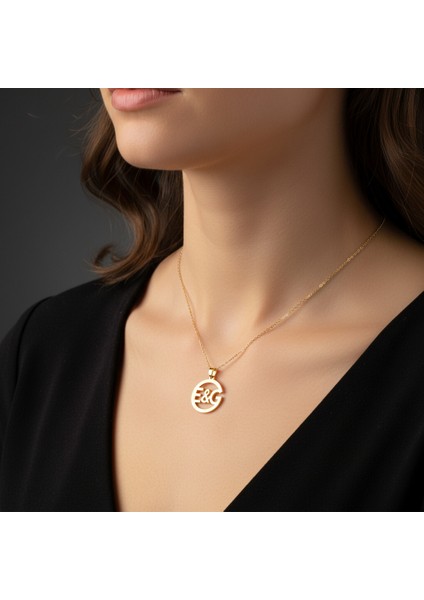 8 Ayar Altın Kolye Ucu E&g GM11167 0.5 gr