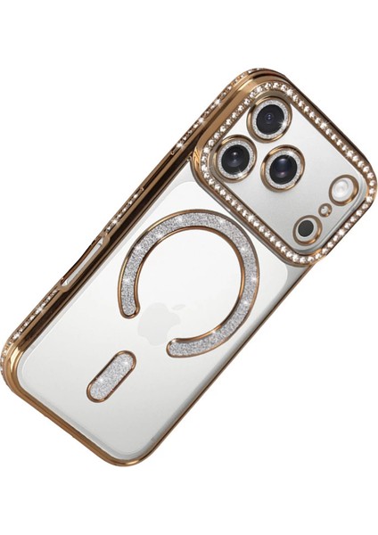 Apple Iphone 17 Pro Joke Simli Magneticsafe Kılıf - Gold fırsatları