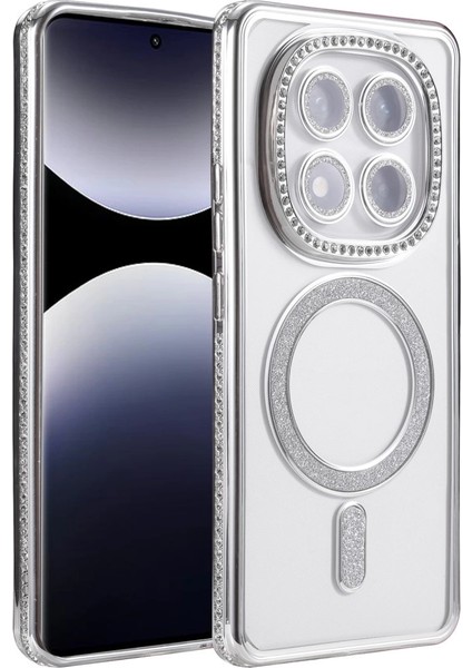 Xiaomi Redmi Note 14 Pro 5g Joke Simli Magneticsafe Kılıf - Gümüş