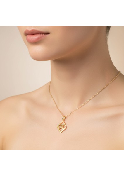 8 Ayar Altın Kolye Ucu E&e GM11136 1 gr