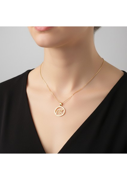 8 Ayar Altın Kolye Ucu E&k GM11205 1 gr