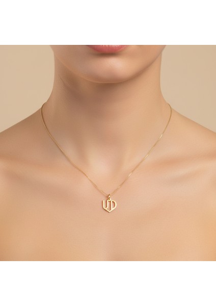 8 Ayar Altın Kolye Ucu D&u GM11088 0.5 gr