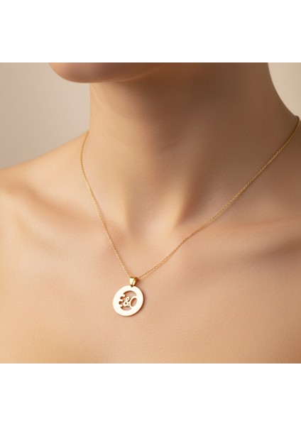 8 Ayar Altın Kolye Ucu E&o GM11252 0.5 gr