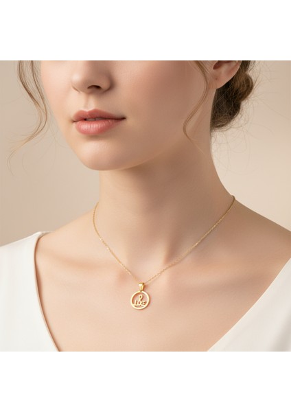 8 Ayar Altın Kolye Ucu E&l GM11211 1 gr