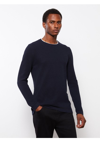 Yeni Sezon Bisiklet Yaka Uzun Kollu Ince Erkek Triko Kazak fiyatları