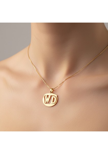 8 Ayar Altın Kolye Ucu D&w GM11101 1 gr