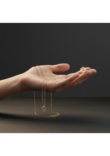 8 Ayar Altın Kolye Ucu D&w GM11101 1 gr fiyatları